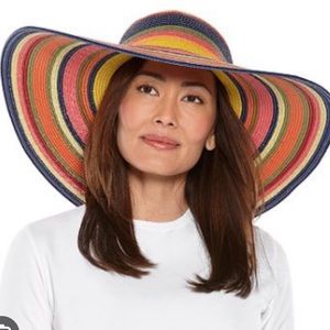 NWT Coolibar Miranda Multicolor Sun Hat UPF 50+